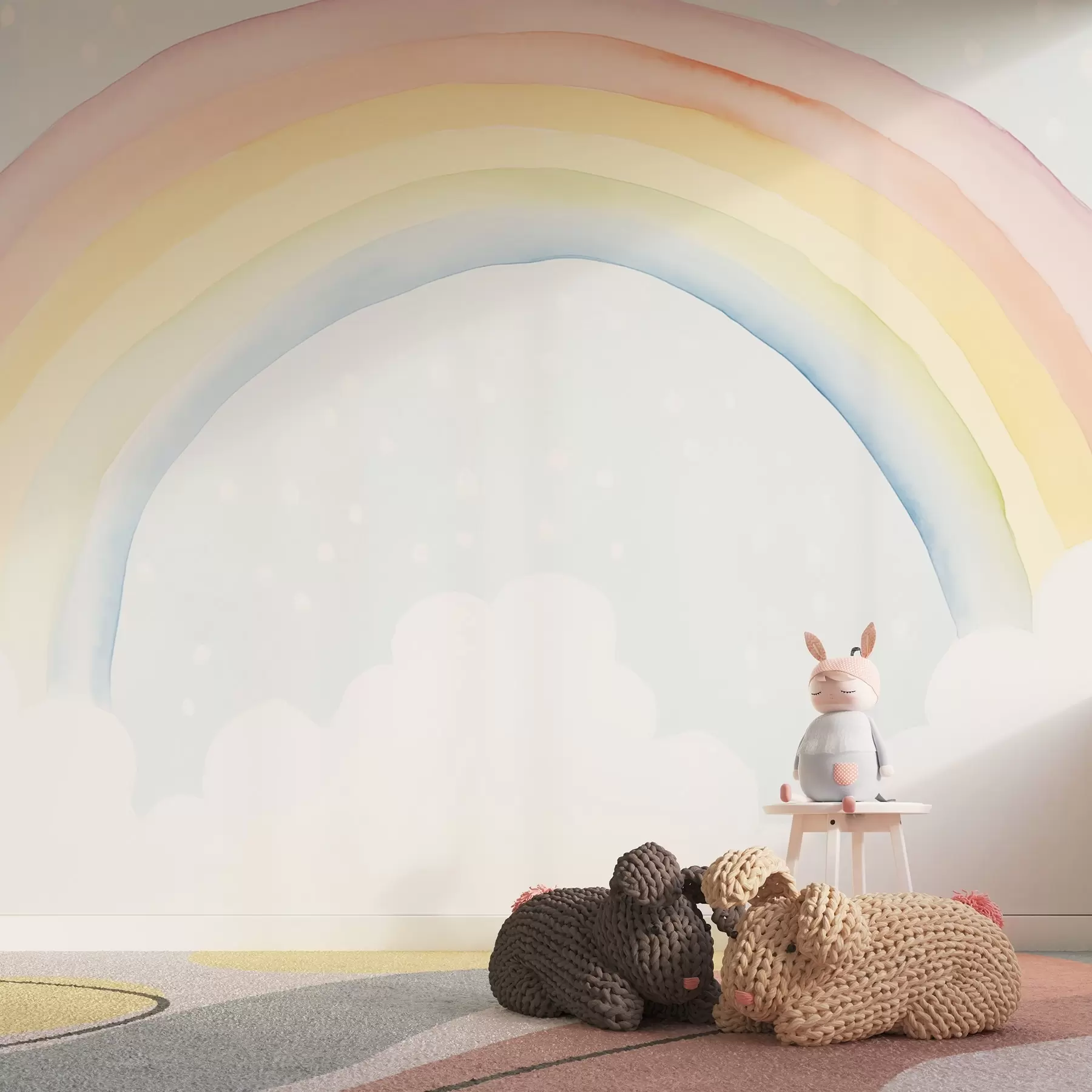 Fotobehang Regenboog w03924