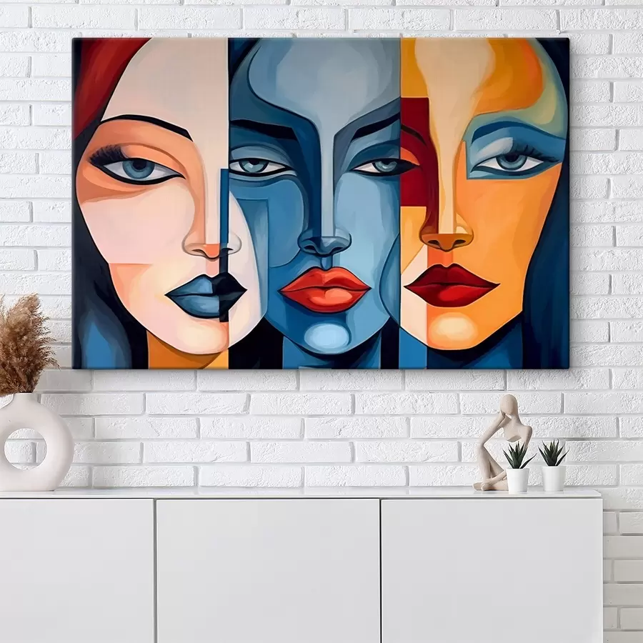  Peintures Visages abstraits s44279