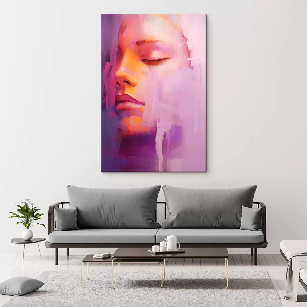  Peintures Visage d'un bébé en peinture s44280