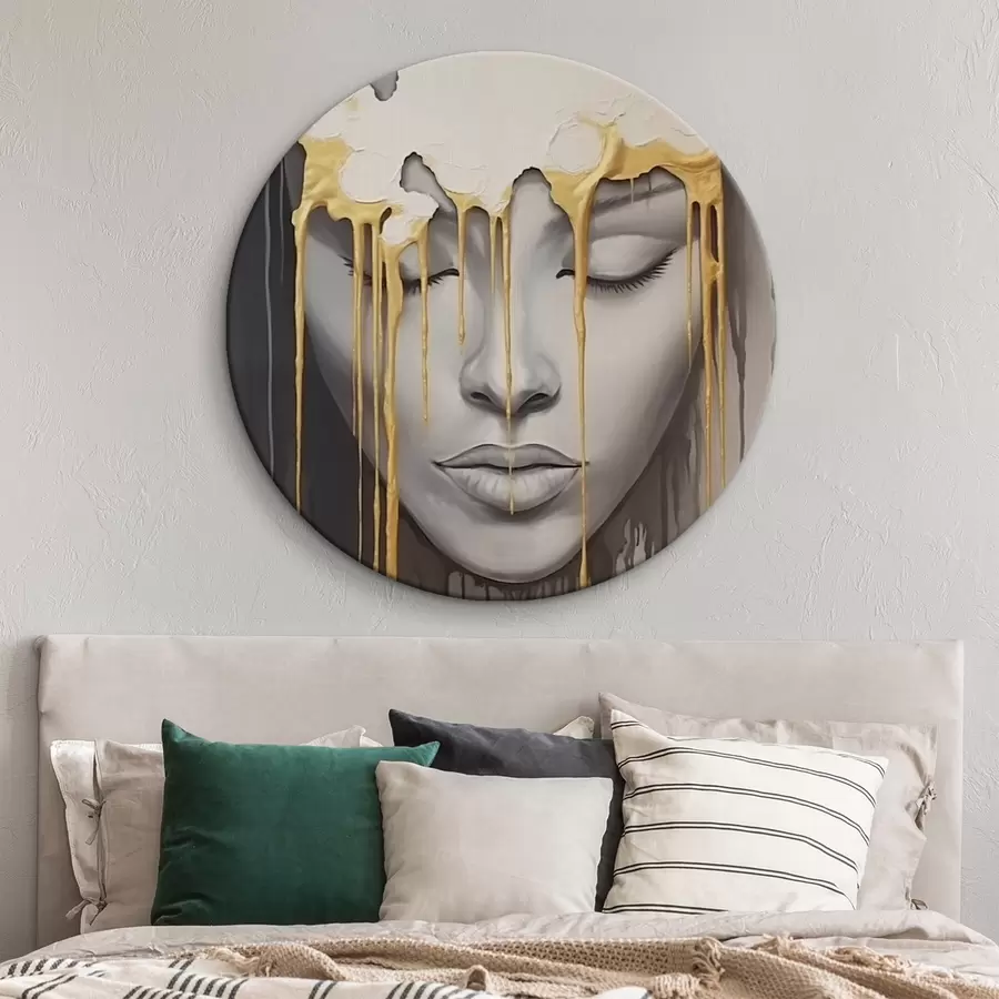  Schilderijen Gezicht van een kind in verf r44265