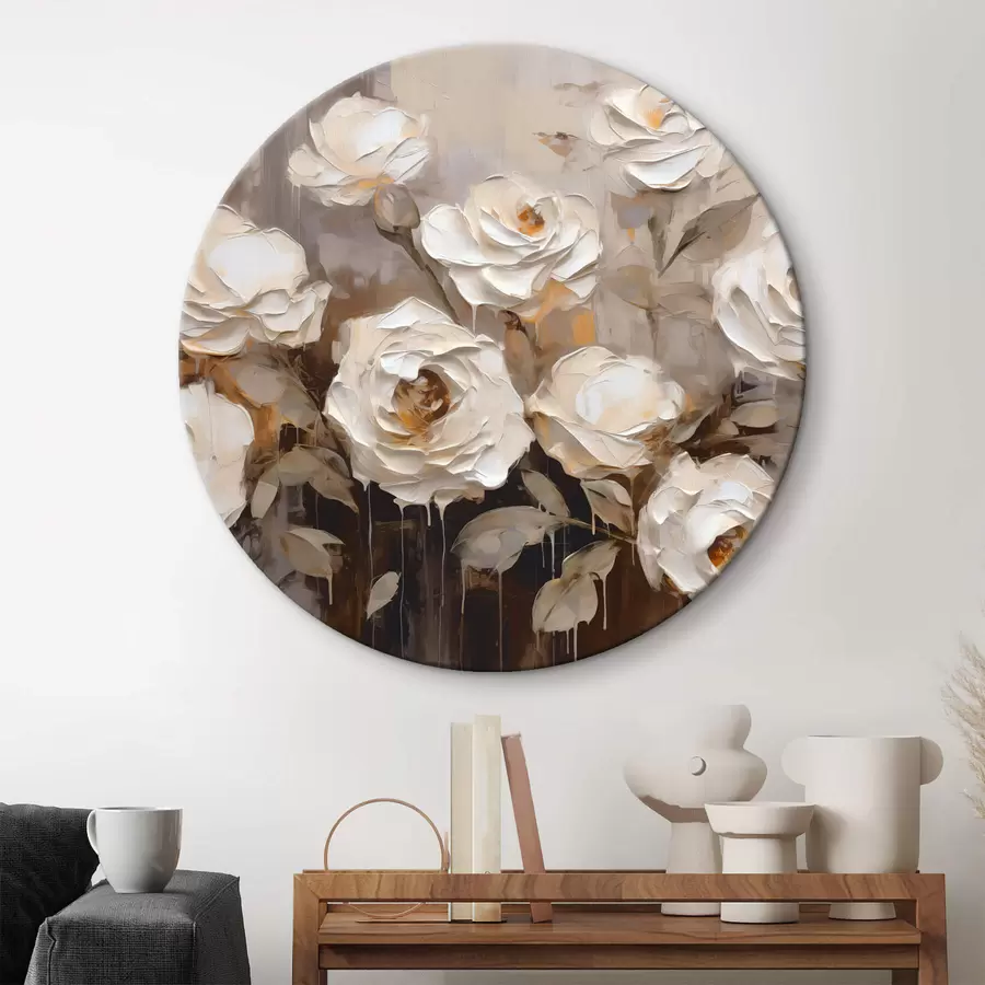  Peintures Bouquet abstrait de roses r44364