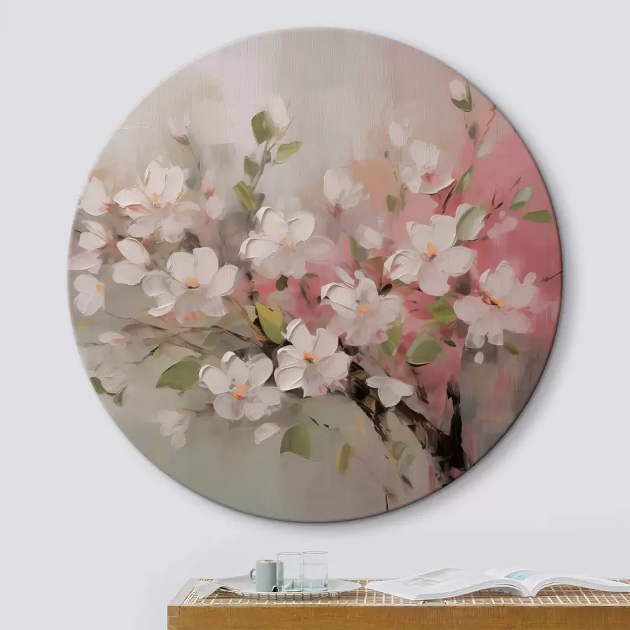  Peintures Branche abstraite avec des fleurs douces r44366