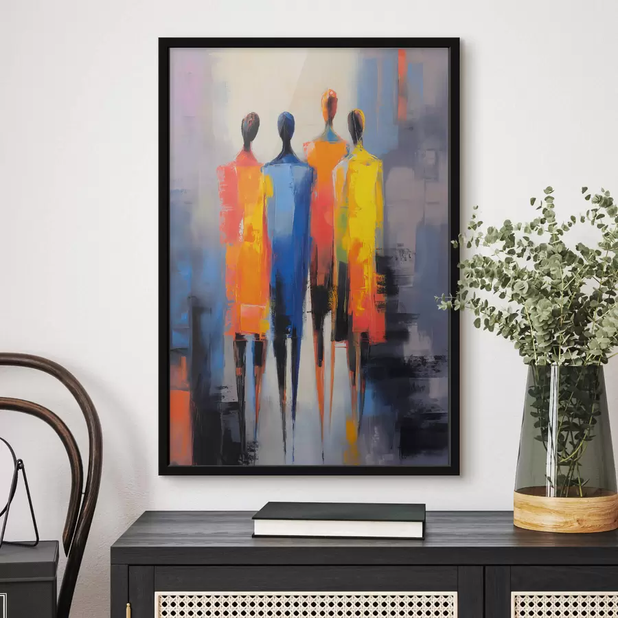 Fotobehang Abstracte menselijke figuren f44367