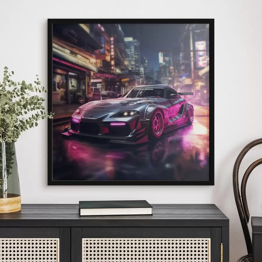 Papier peint photo Supra : L'évolution de la vitesse dans la brume des néons f44343