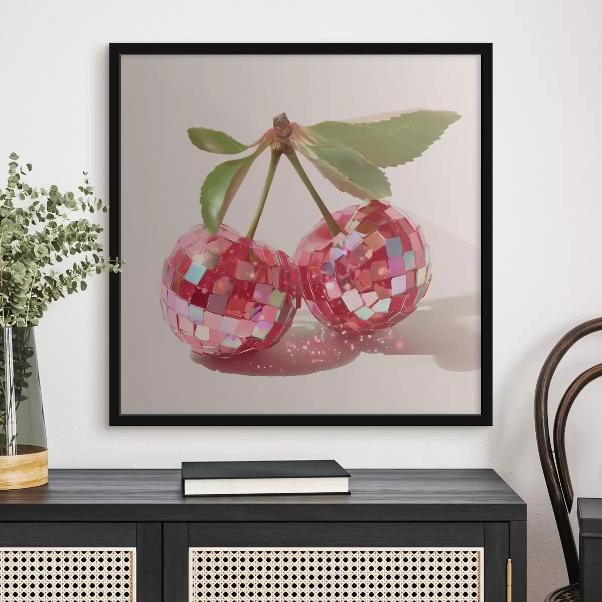 Poster Glimmende kleine kersen f44345