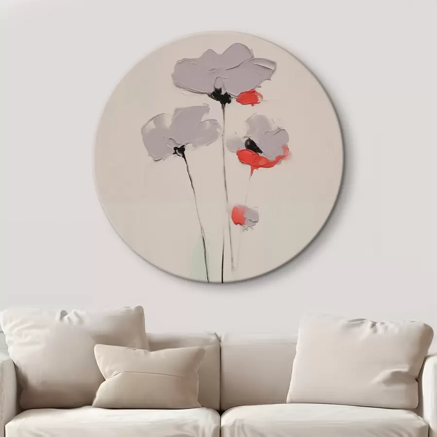  Schilderijen Abstracte bloemen r44419