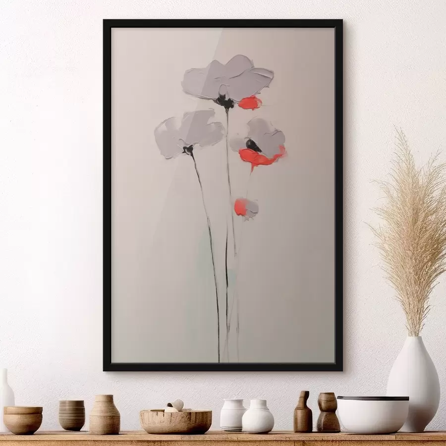 Fotobehang Abstracte bloemen f44419