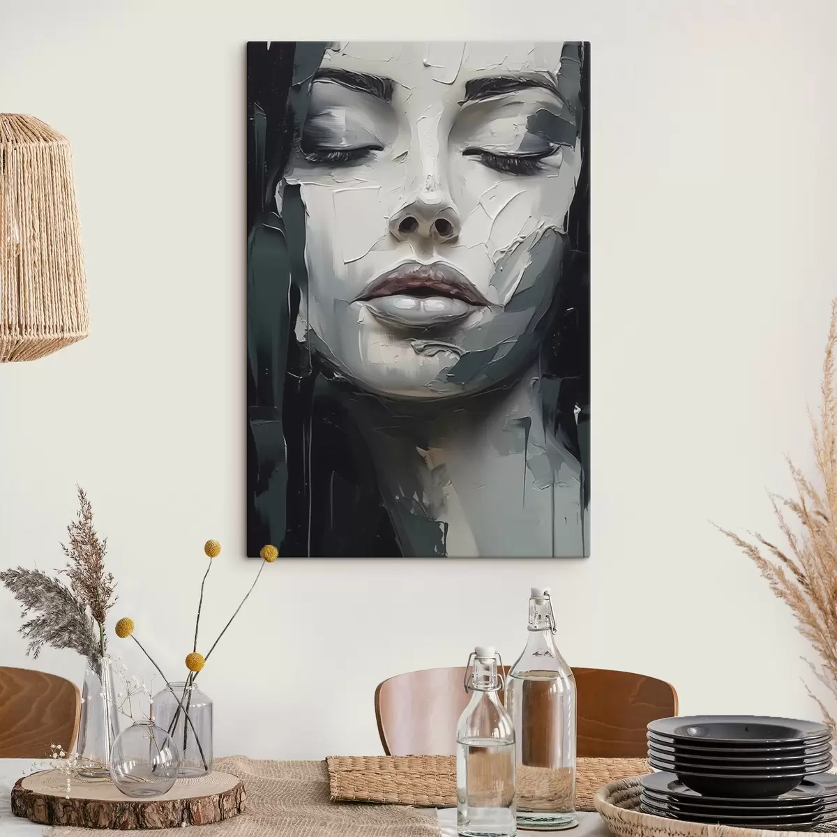  Schilderijen Het gezicht van een vrouw s44484