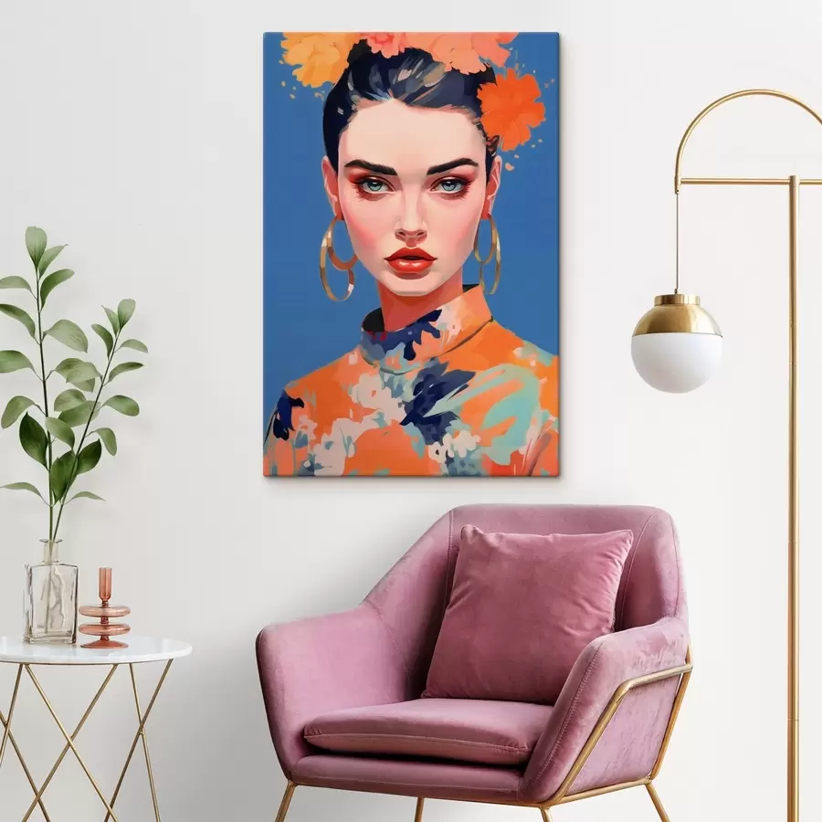  Schilderijen Portret met oorbellen s44500