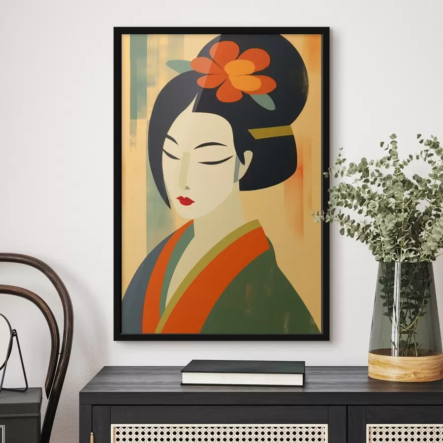 Papier peint photo Geisha de profil f44498