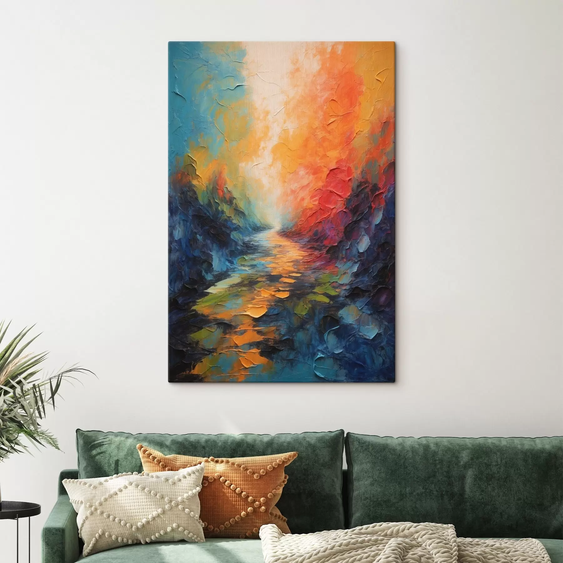  Peintures Chemin abstrait en peinture acrylique s44441