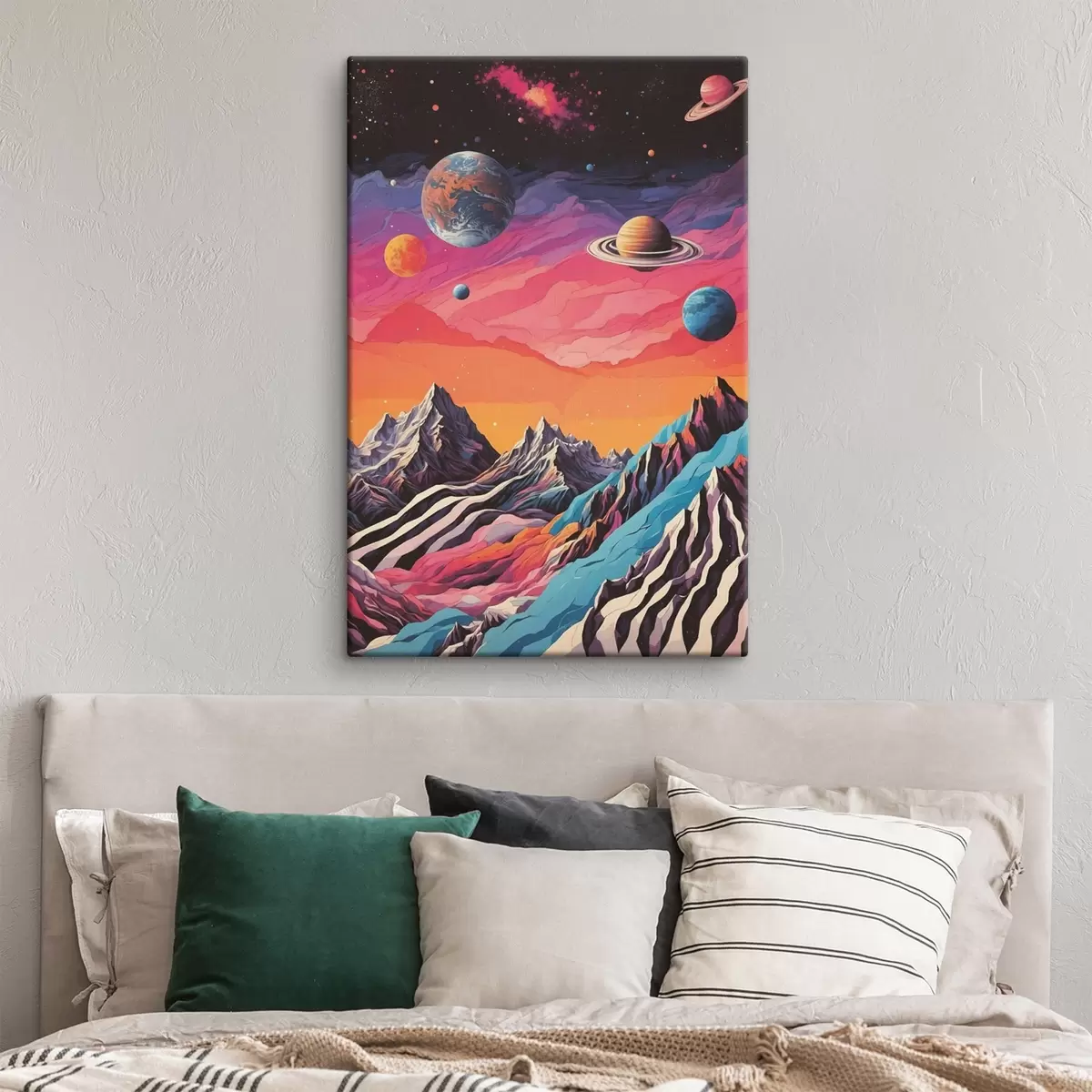  Schilderijen Parade van planeten en bergen s44443