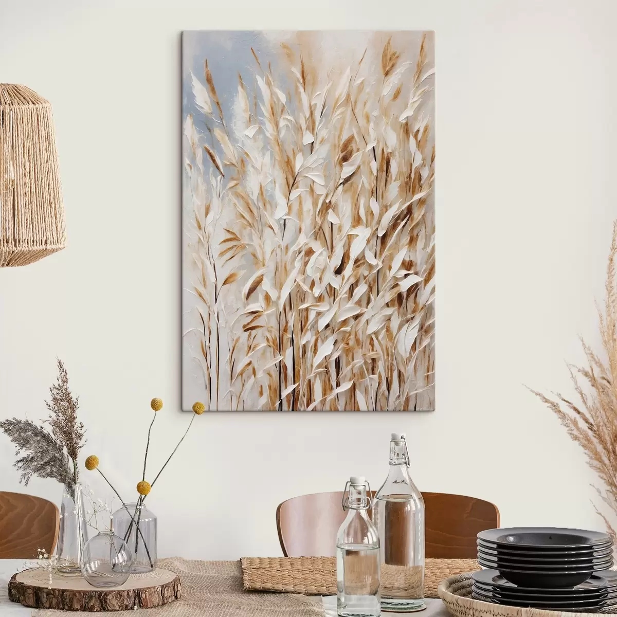  Peintures Blé abstrait à l'acrylique s44467
