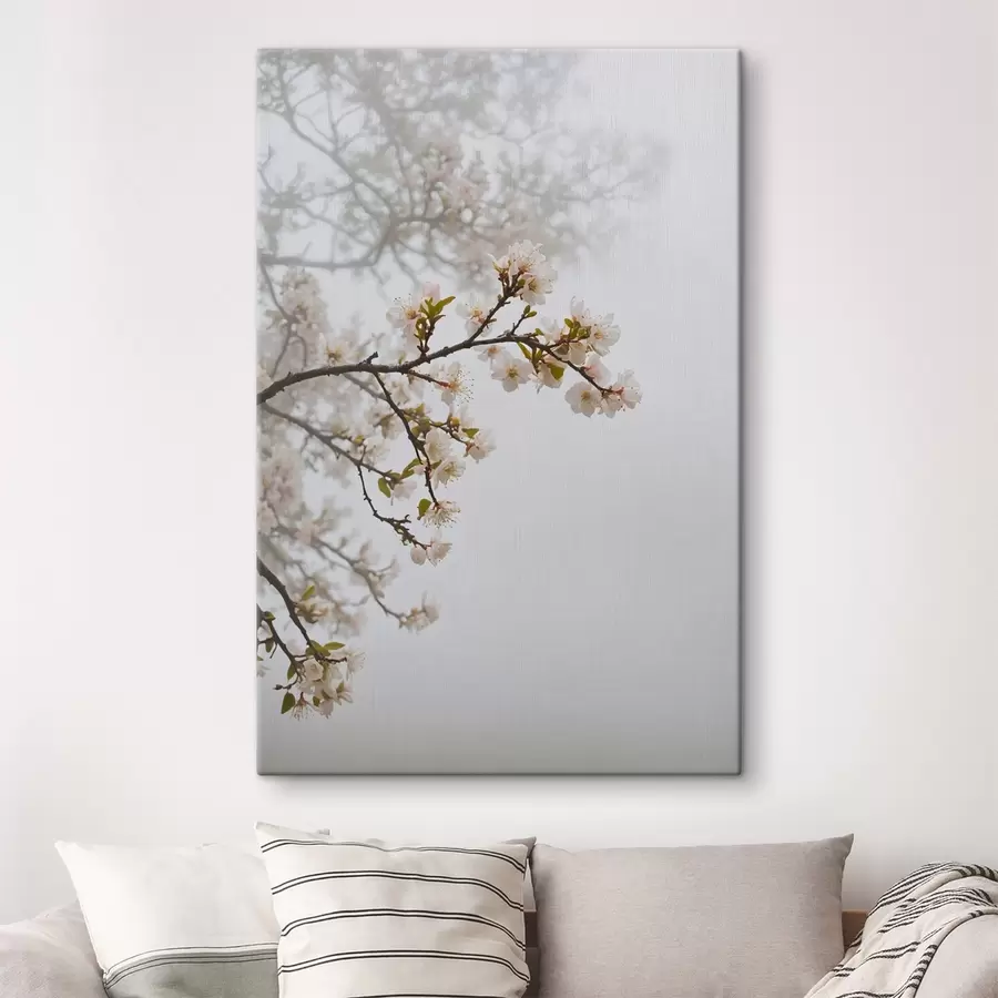  Peintures Arbre à fleurs dans le brouillard s44473