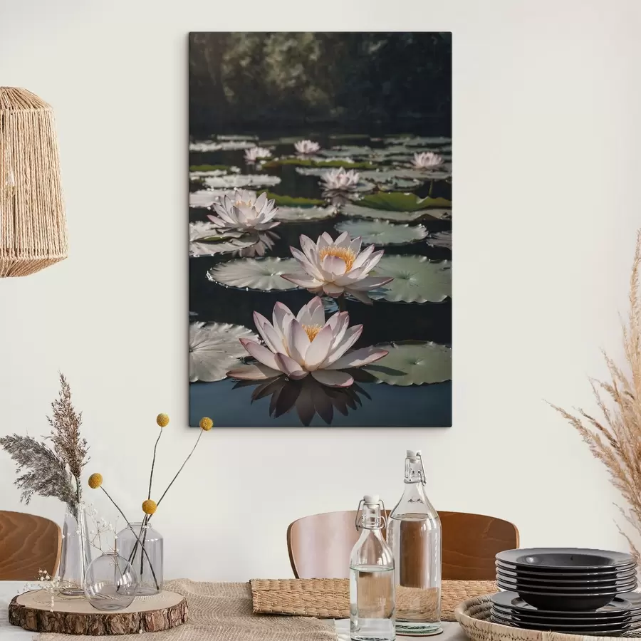  Schilderijen Drijvende bloemen s44478