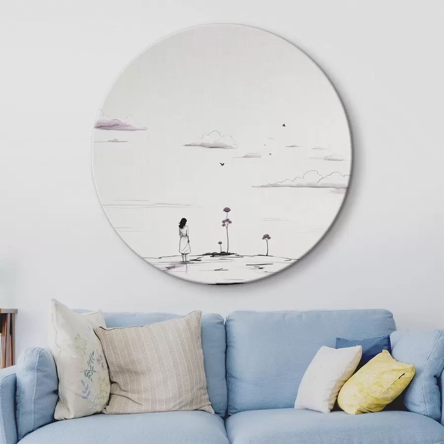  Peintures Peinture simple en noir et blanc r44433