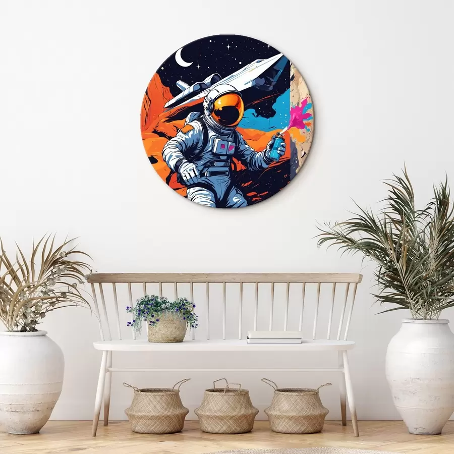  Schilderijen Poster met astronaut en schip r44434