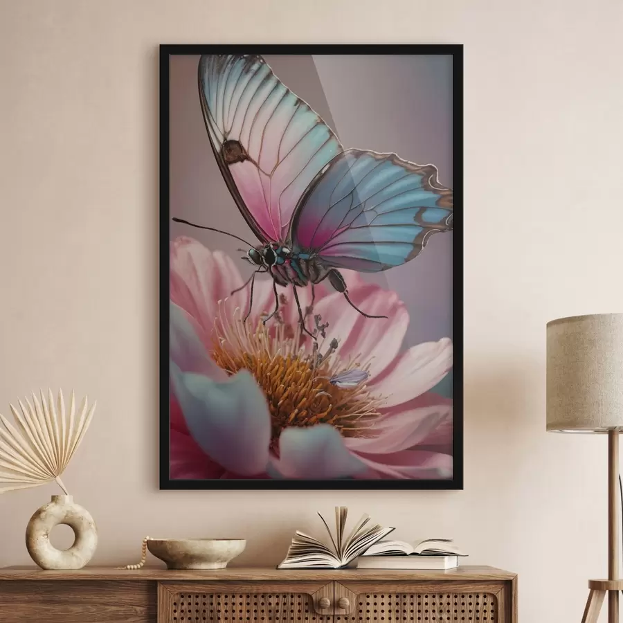  Peintures Papillon assis sur une fleur f44470