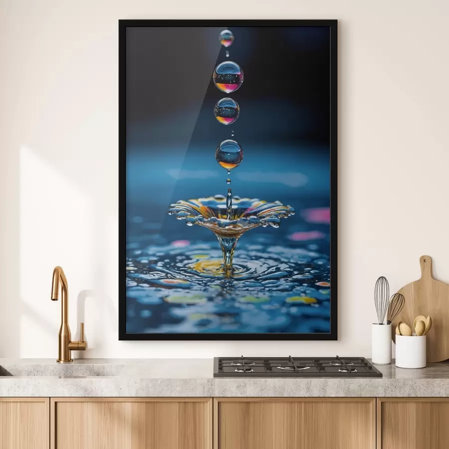 Fotobehang Druppelend water f44472