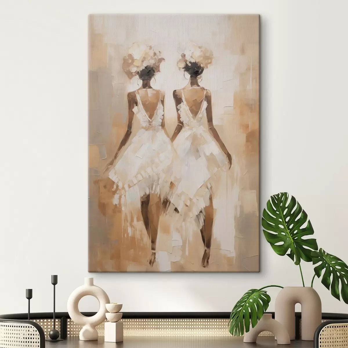  Peintures Peinture abstraite imitant les filles s44517