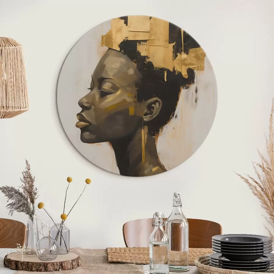  Schilderijen Portret van een vrouw abstract r44520