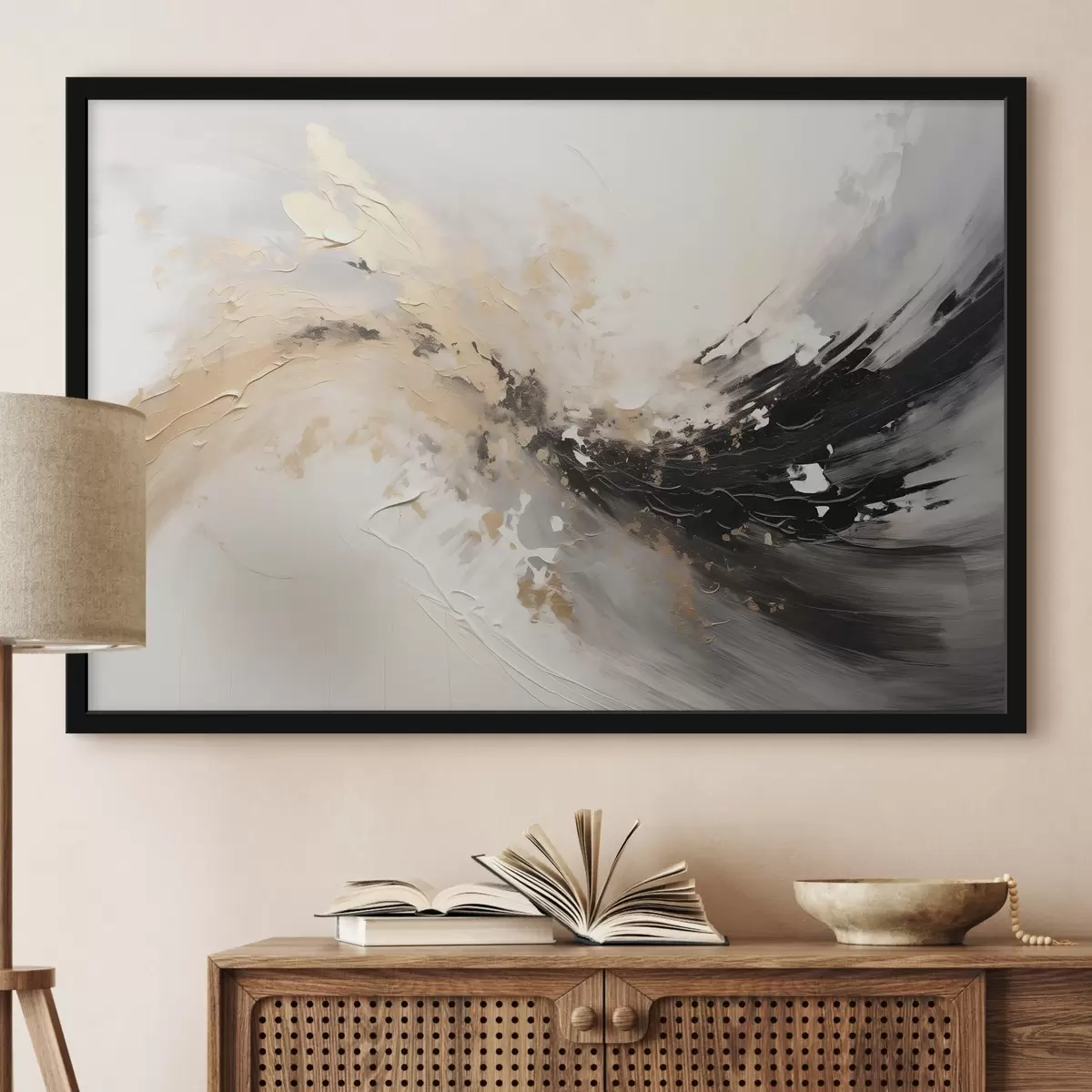 Affiche Composition abstraite, imitation de la peinture f44519