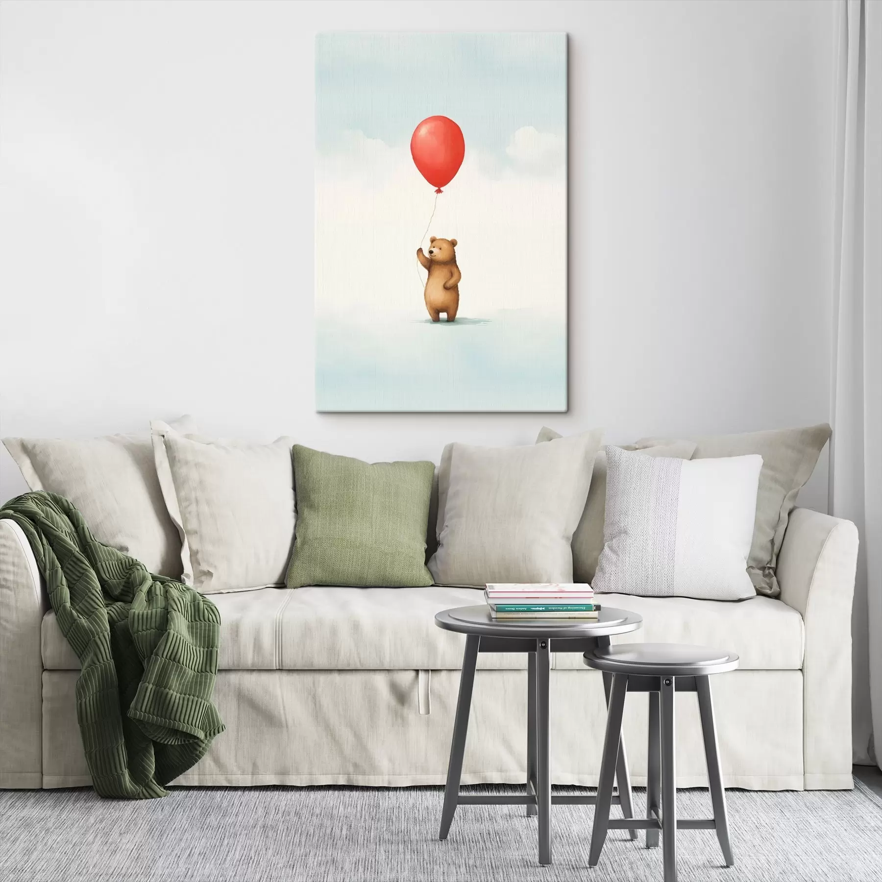 Papier peint photo Ourson et ballon s44535