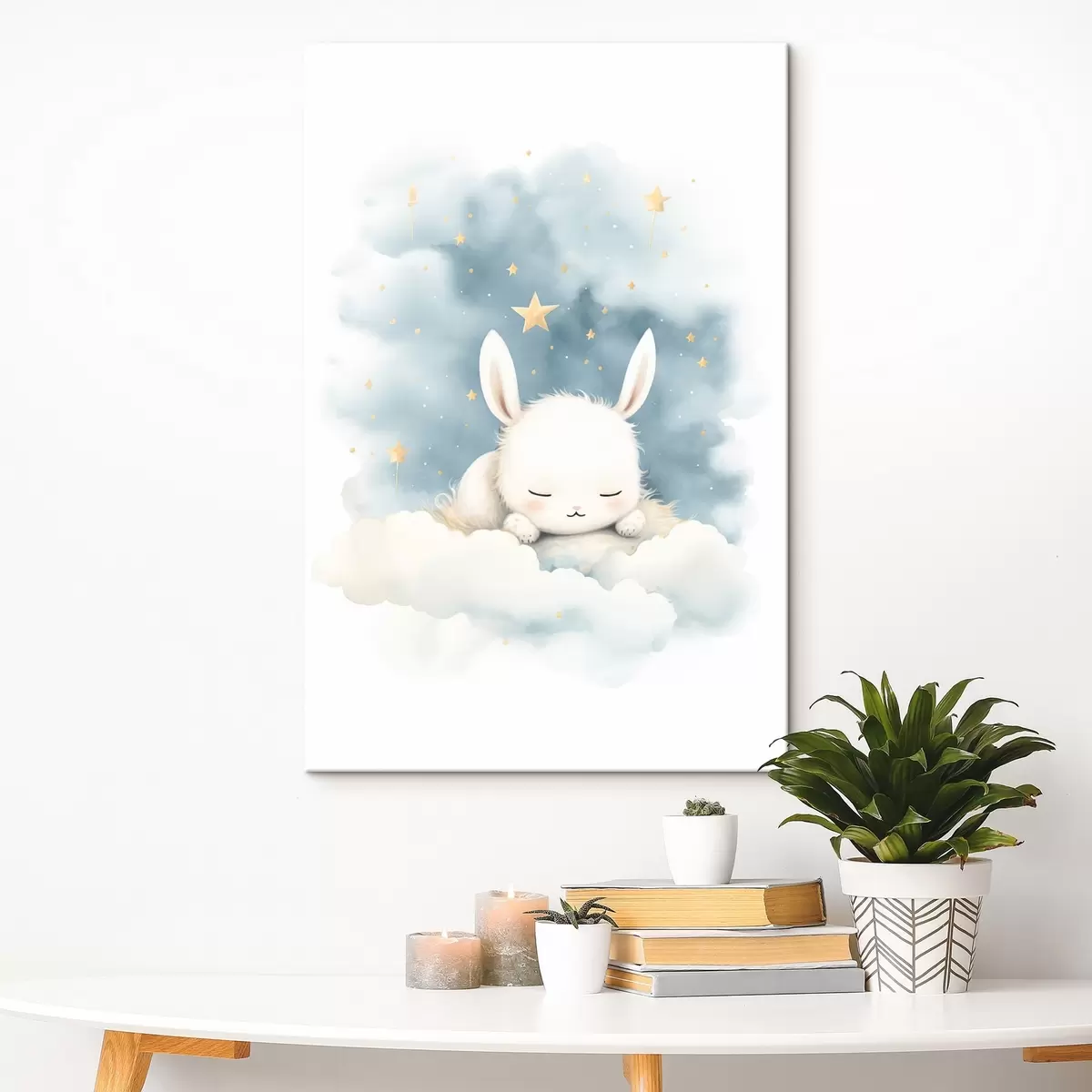  Peintures Un lapin dans les nuages s44536