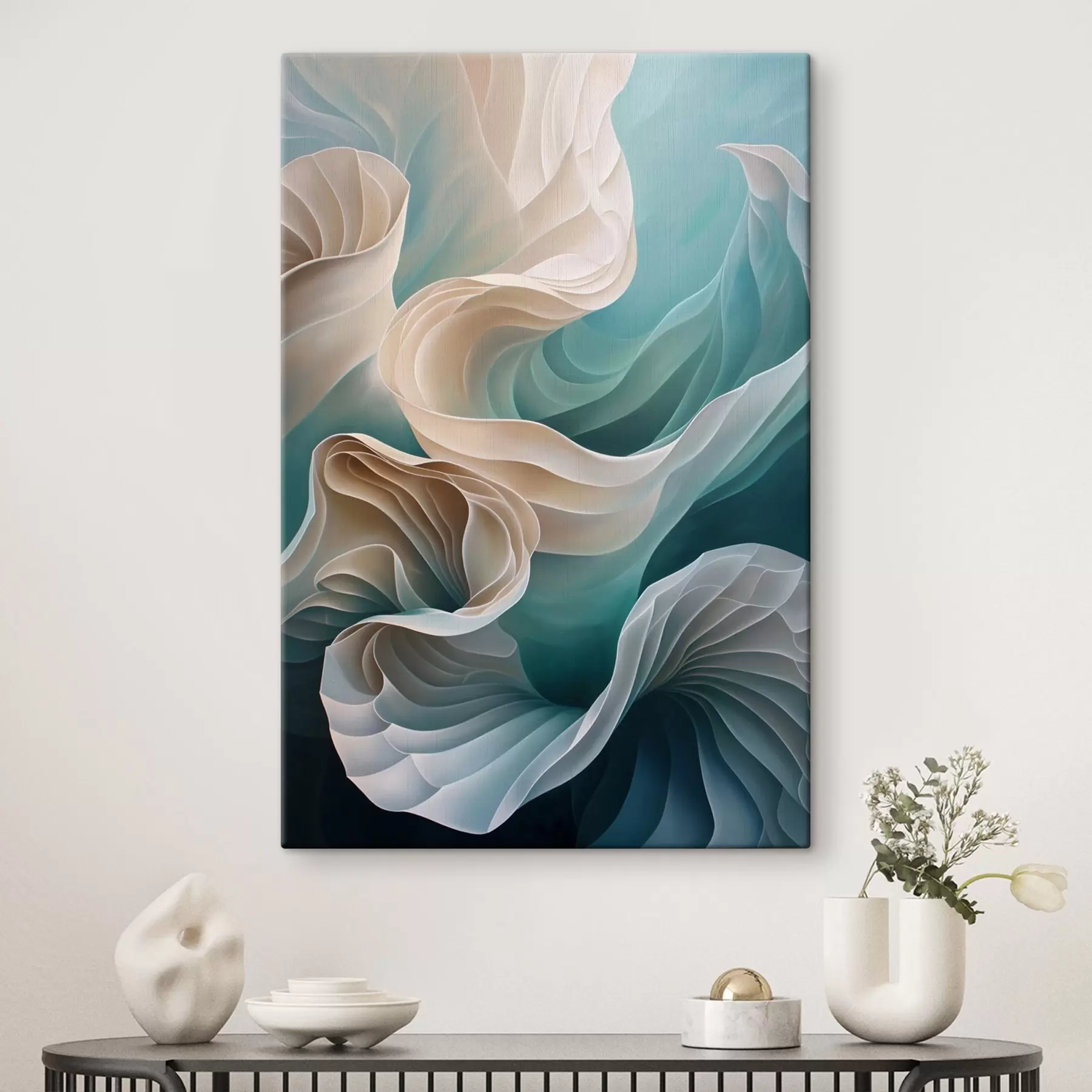  Schilderijen Golven en zijde s44541