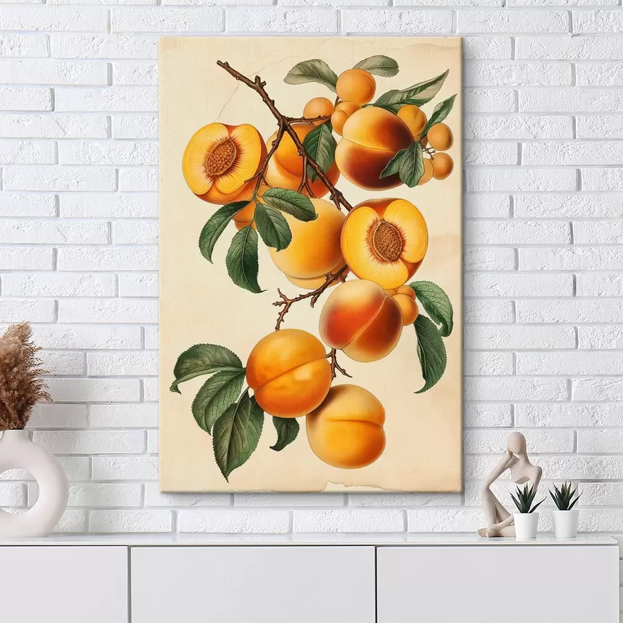  Peintures Branche d'abricot s44542