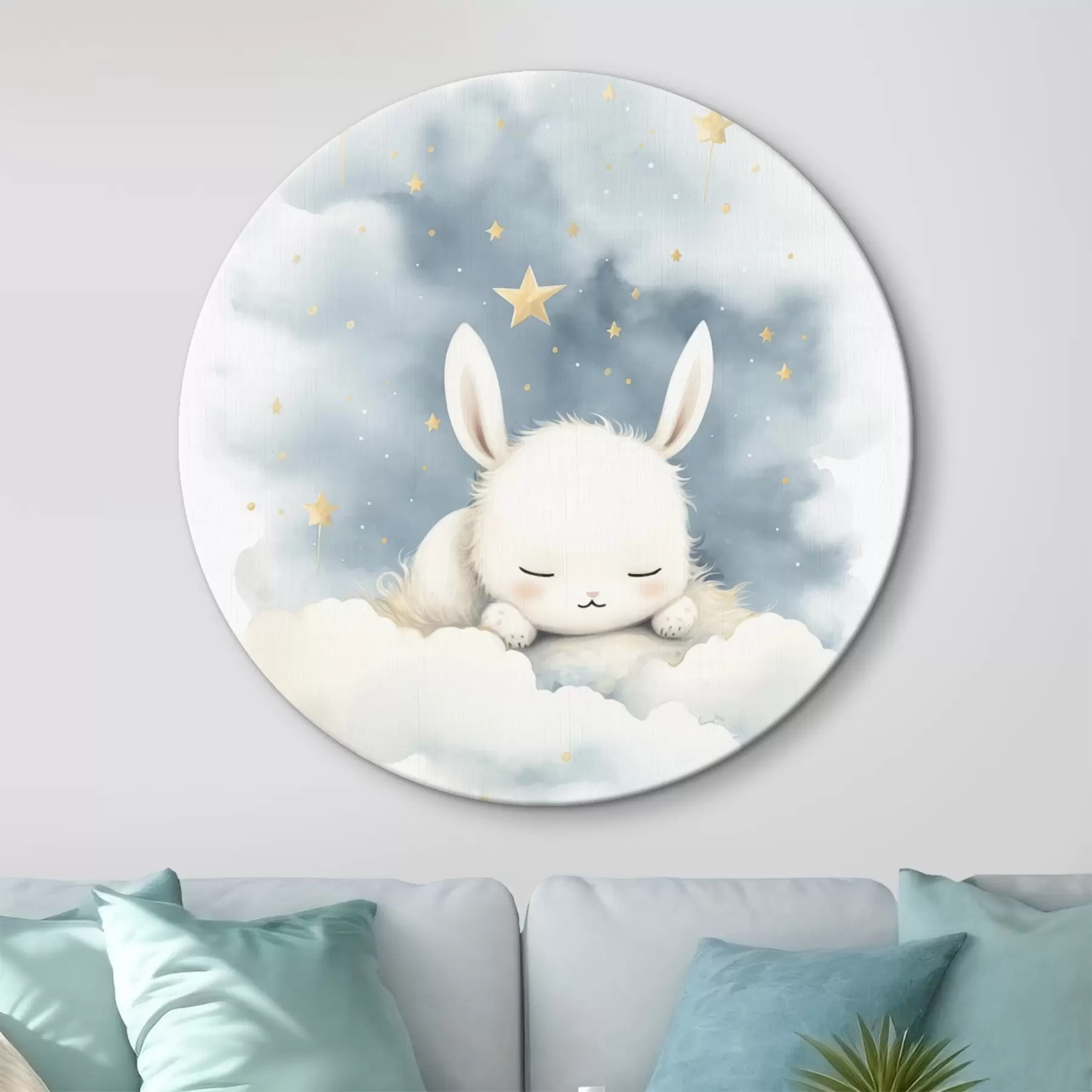  Schilderijen Konijn in de wolken r44536