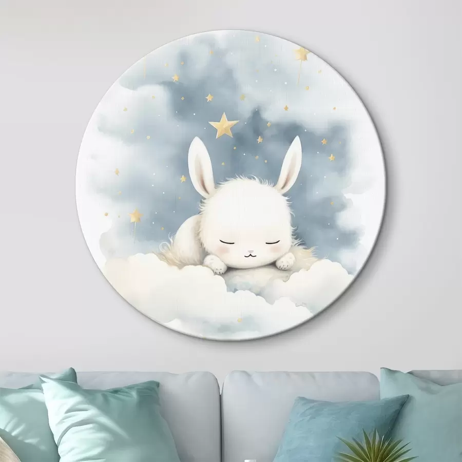  Schilderijen Konijn in de wolken r44536