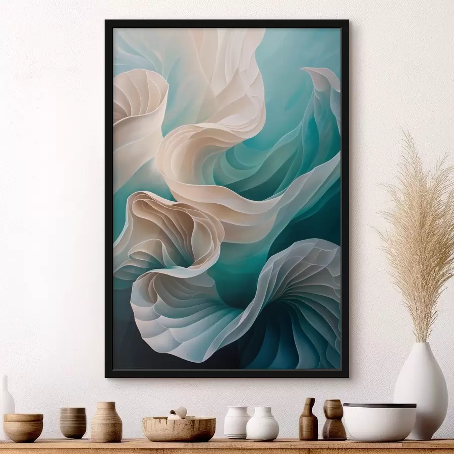 Papier peint photo Vagues et soie f44541