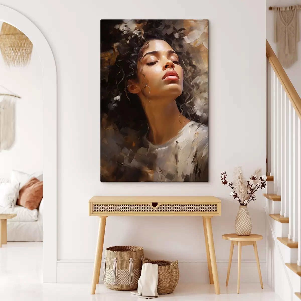  Peintures Portrait d'une jeune fille s44560