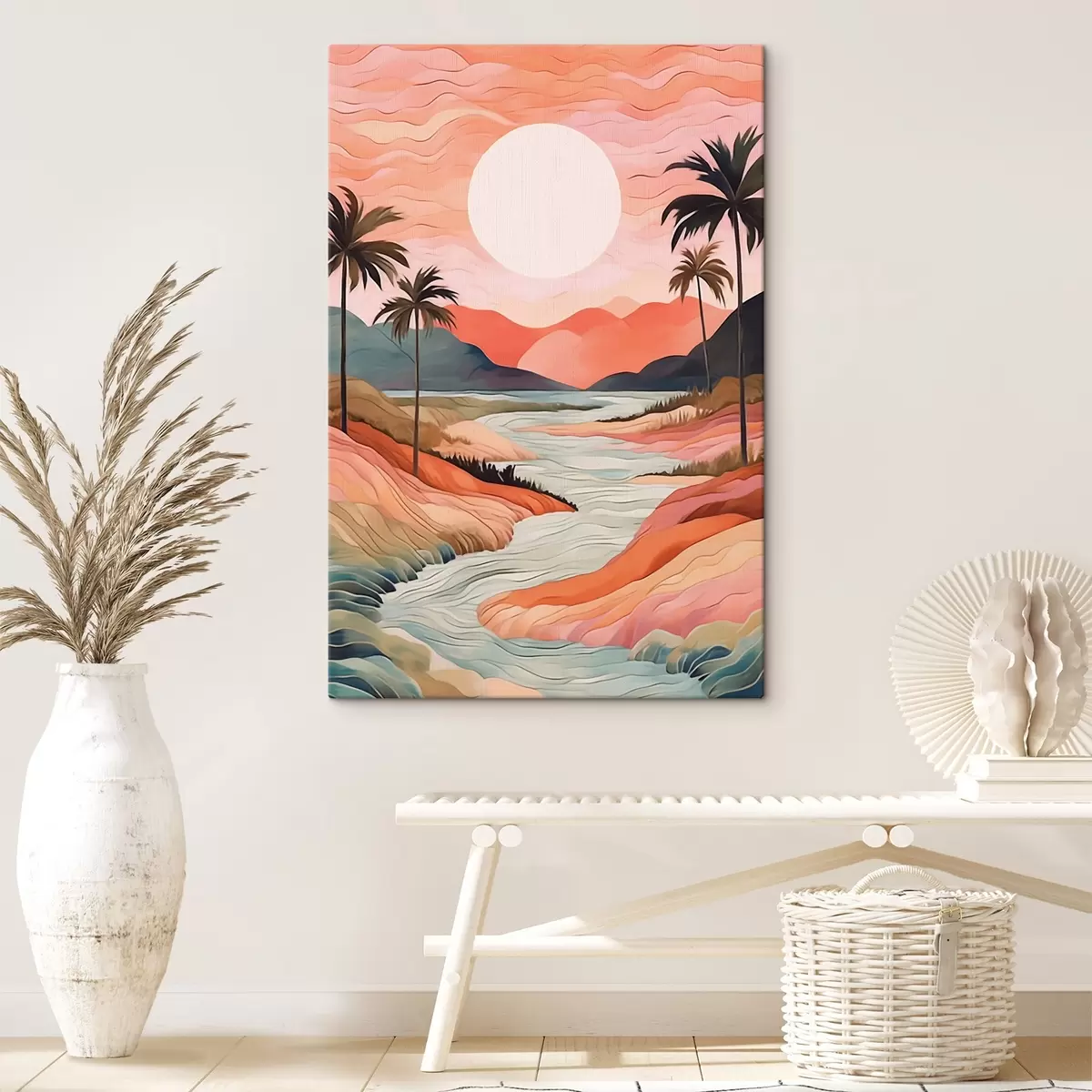  Schilderijen Landschap met rivier s44568