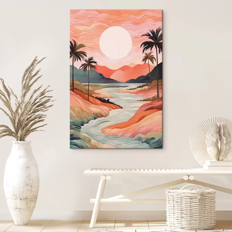  Schilderijen Landschap met rivier s44568