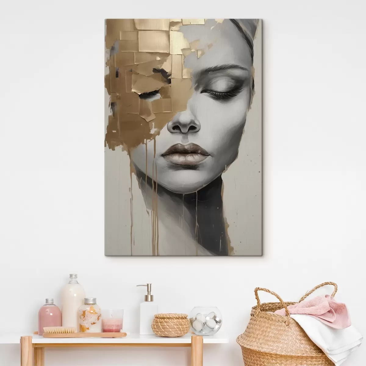  Peintures Image de visage abstrait s44570