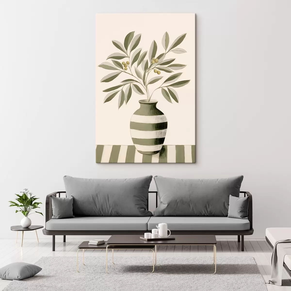  Peintures Olive dans un vase s44573