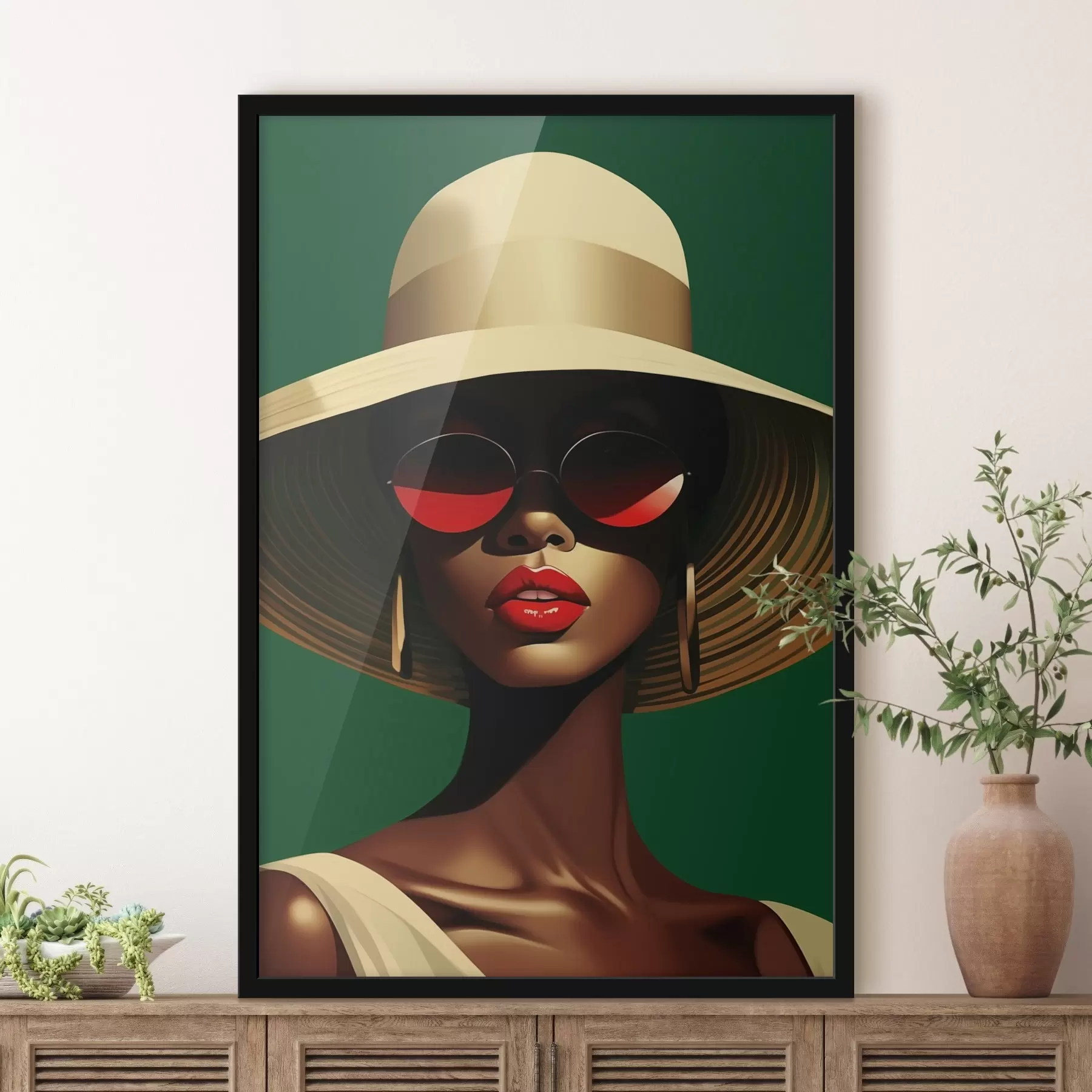  Schilderijen Meisje met hoed f44559