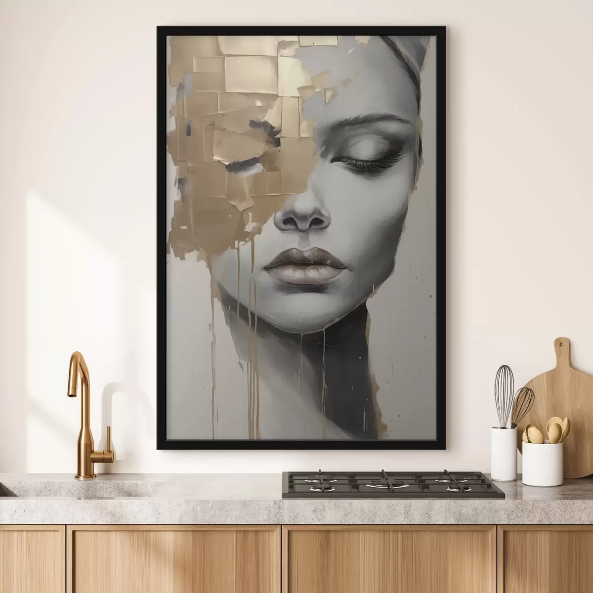 Affiche Image de visage abstrait f44570