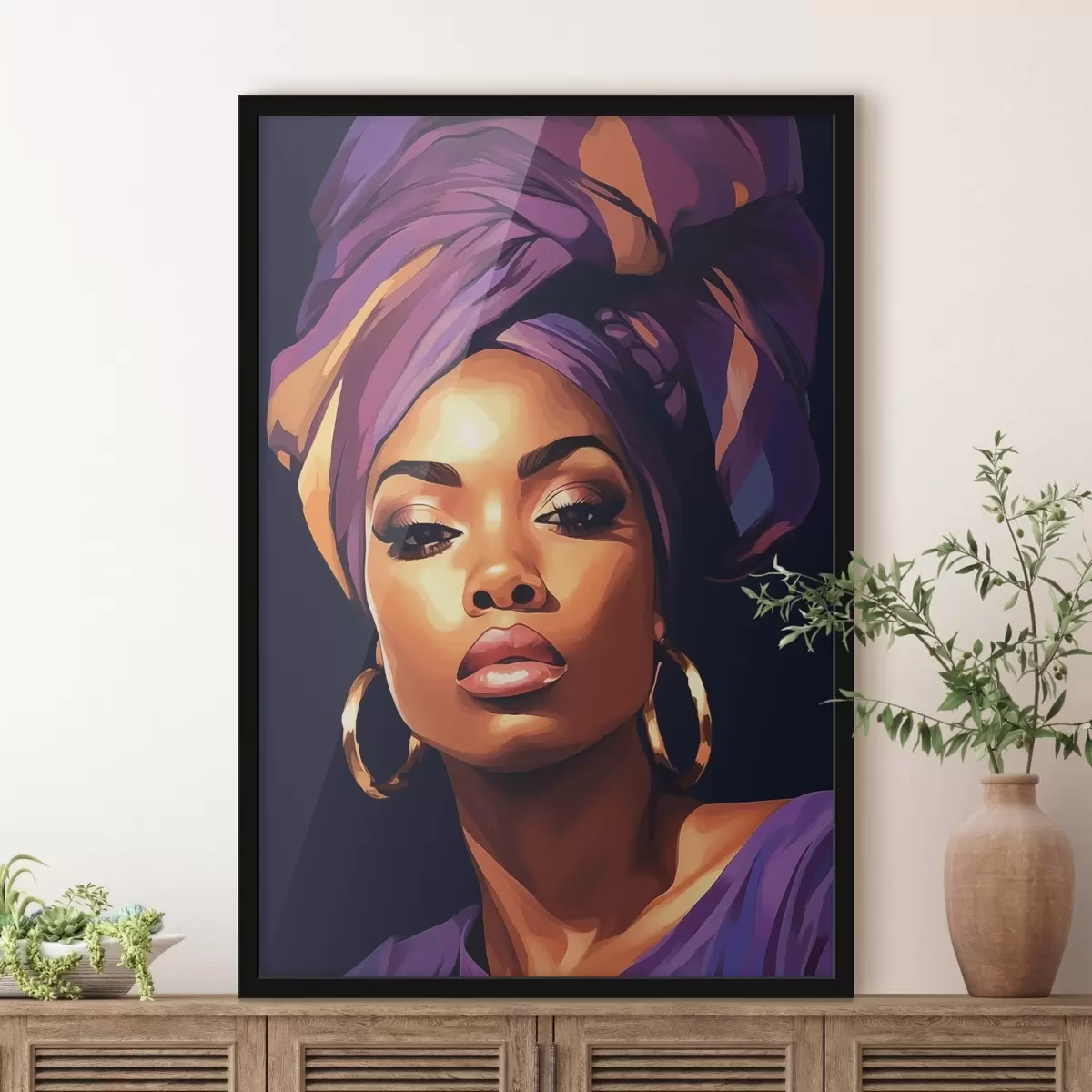 Poster Portret van meisje f44571