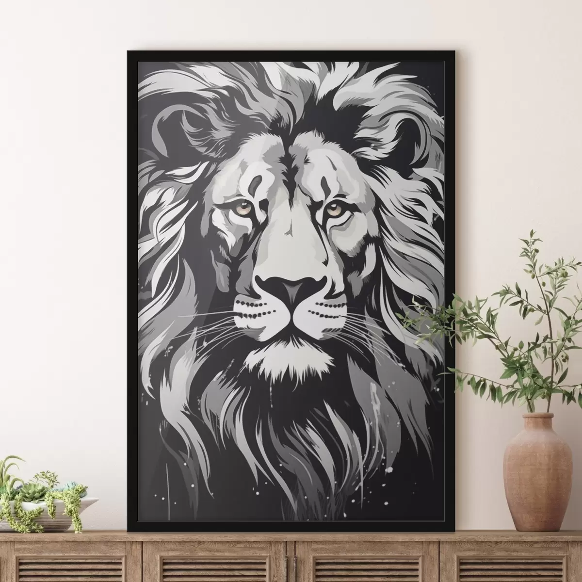 Affiche Lion f44574