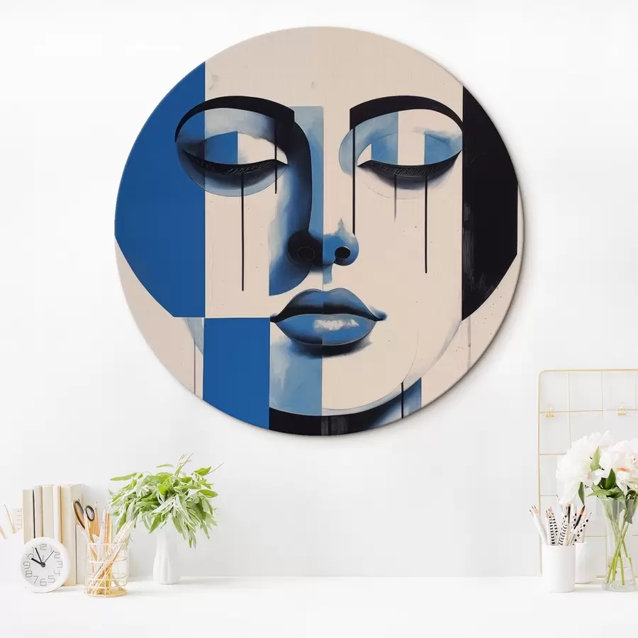  Peintures Visage abstrait r44564