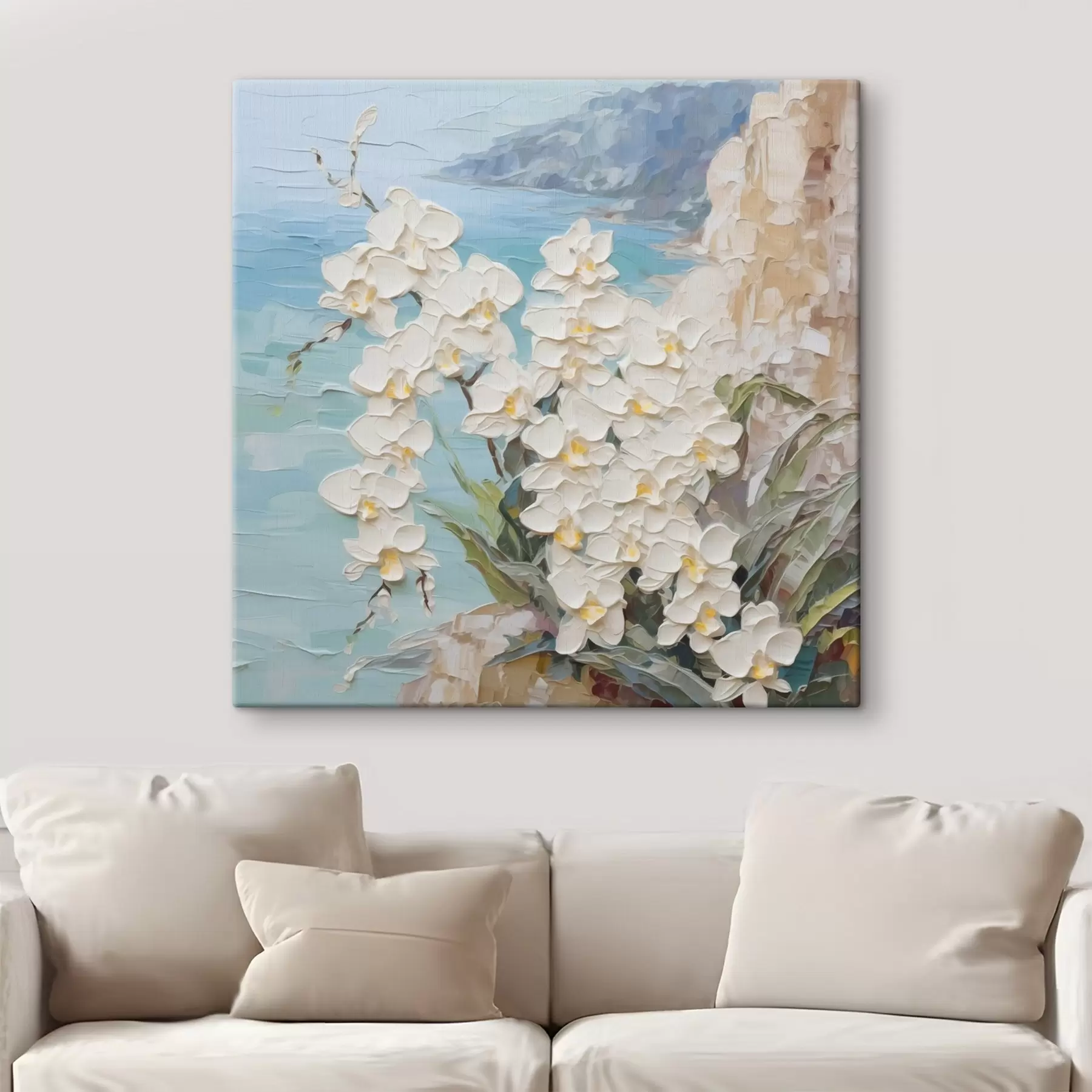  Peintures Orchidées contre la mer s44590