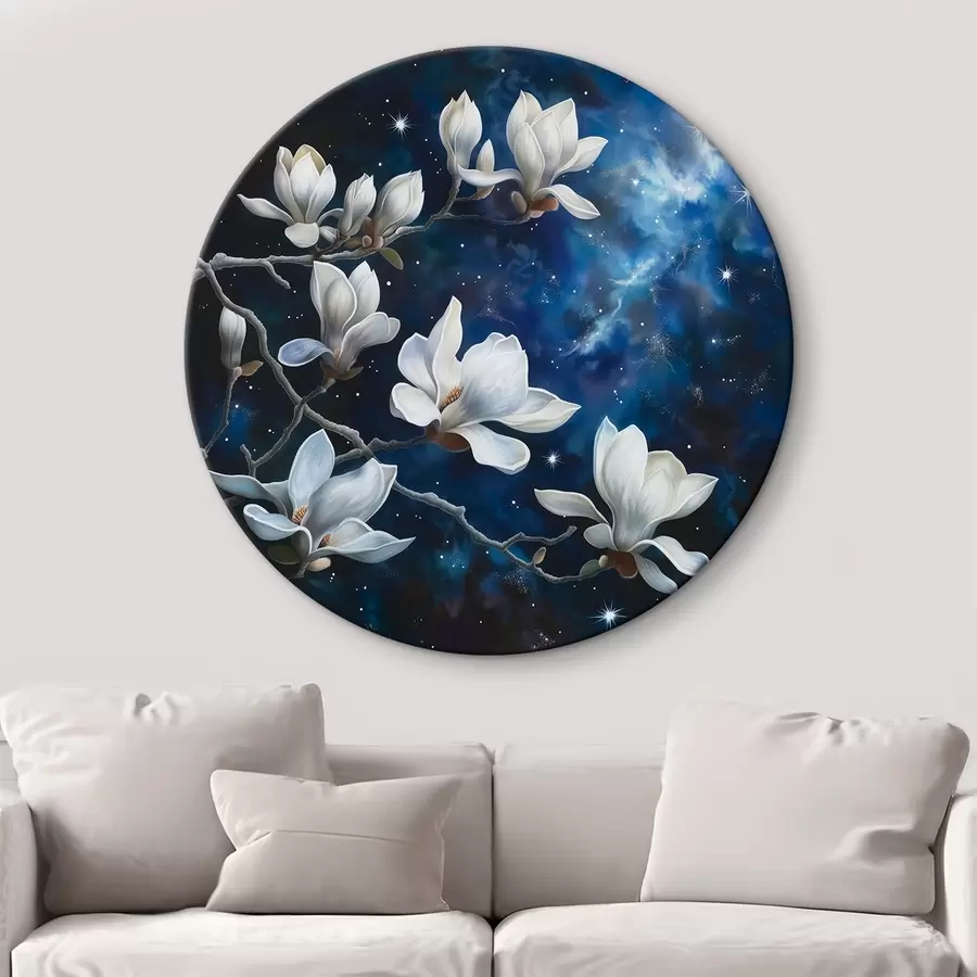  Schilderijen Magnolia bloemen tegen de lucht r44585