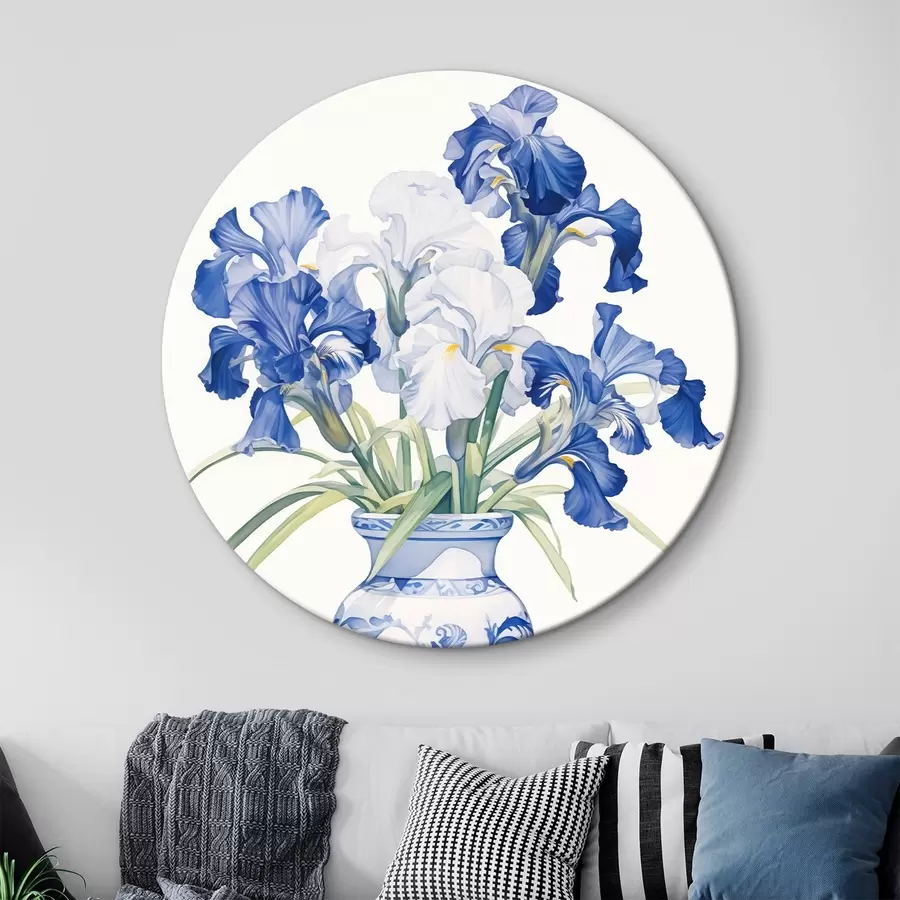  Peintures Iris dans un vase r44596