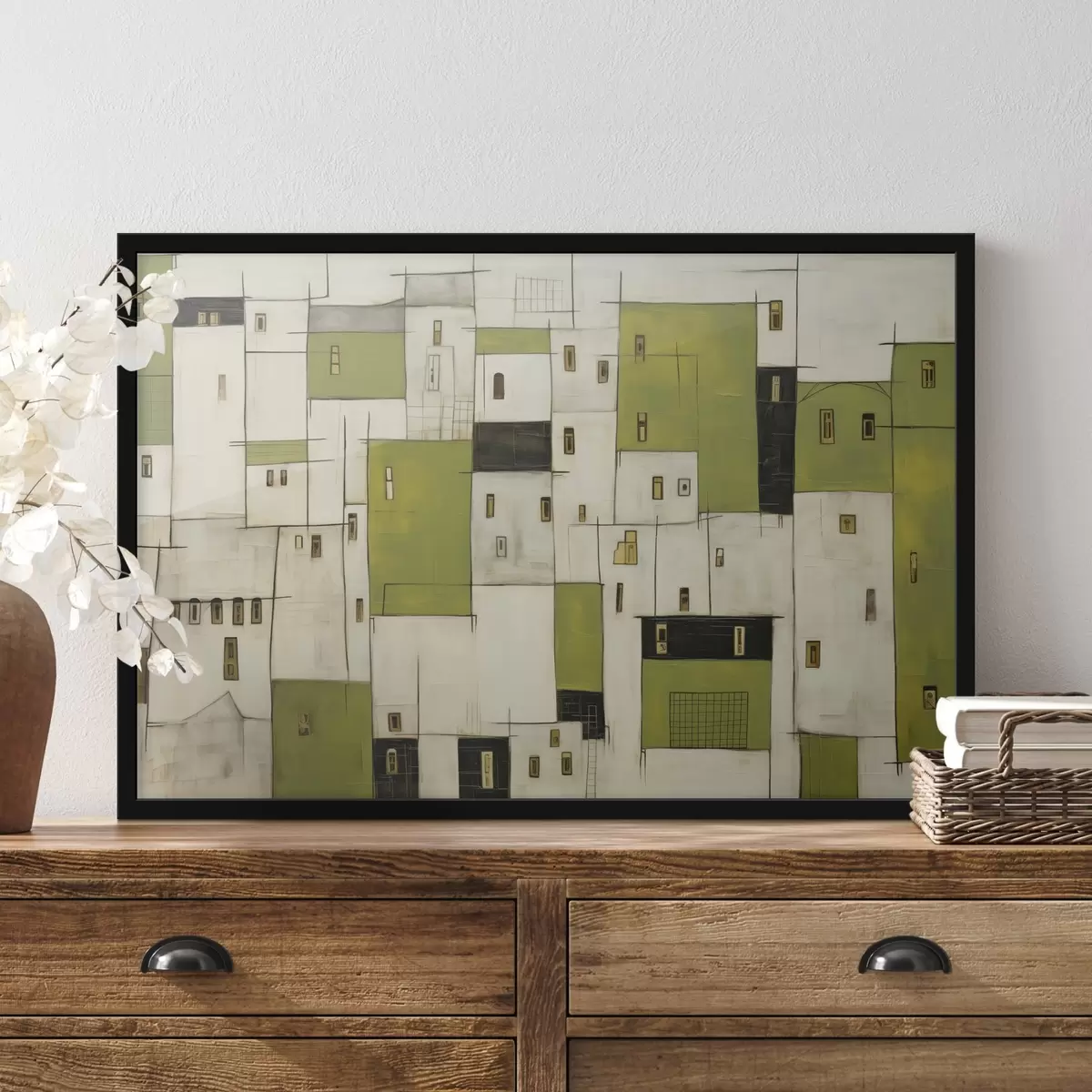 Poster Abstracte huizen f44582