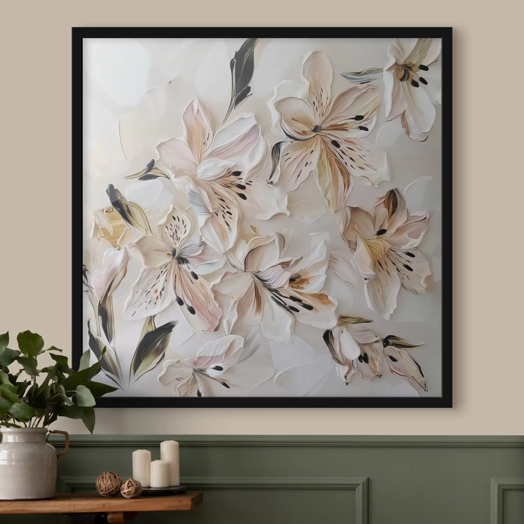  Peintures Peinture imitation fleurs délicates f44588