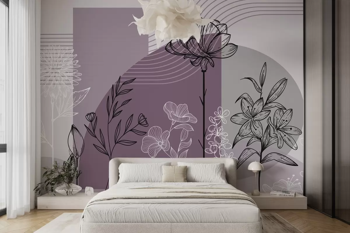Fotobehang Boho bloemmotief w04081v2