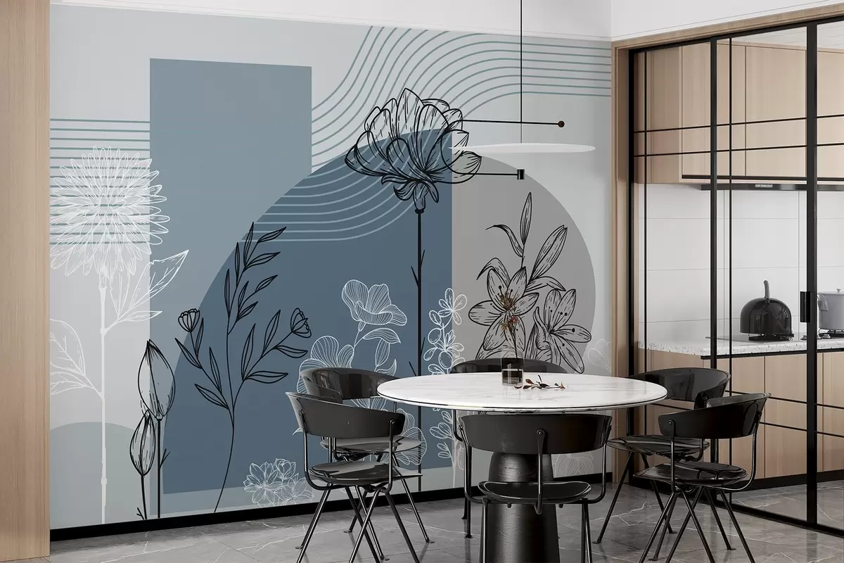 Fotobehang Boho bloemmotief w04081v1